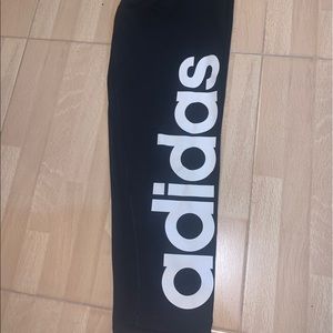 Adidas black gym leggings size SMALL
